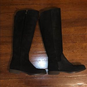 Black suede Franco Sarto tall boots